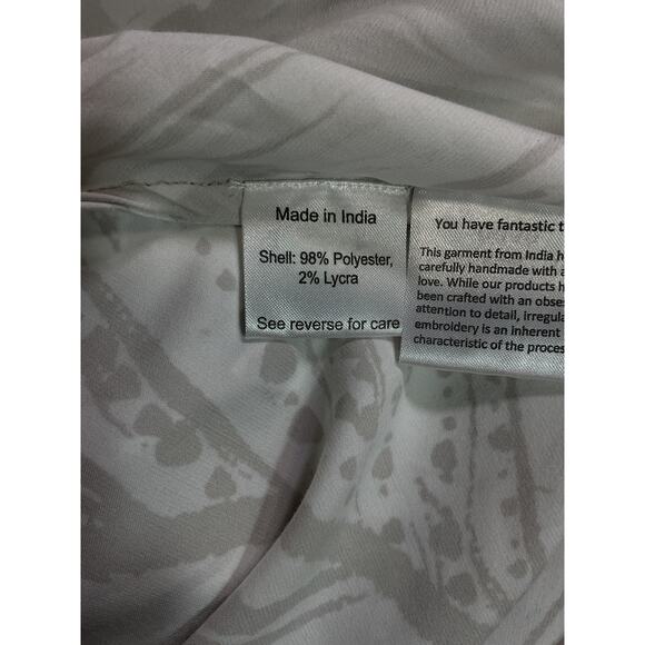 Rococo Sand White Satin Maxi Dress Size S - Picture 5 of 5